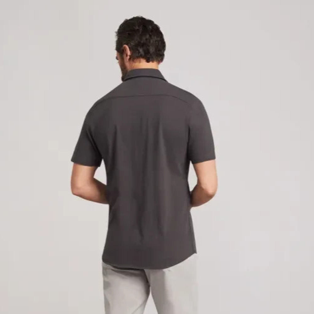 Faherty Short-Sleeve Sunwashed Knit Shirt Pocket Polo Button Front Cotton Medium - Picture 10 of 15
